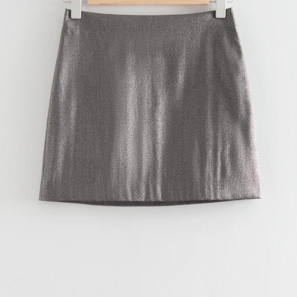 Shimmery Silver Skirt